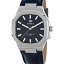 Reloj Marea Hombre Esfera Azul y Brazalete de Piel Azul Oscuro
